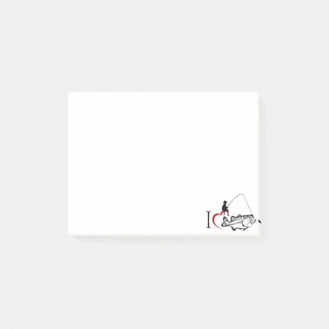 Notas Post-it® Almacén de pesca (Anverso)