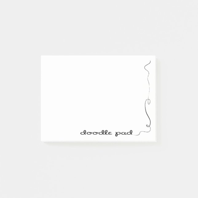 Notas Post-it® Almohadilla de Doodle (Anverso)