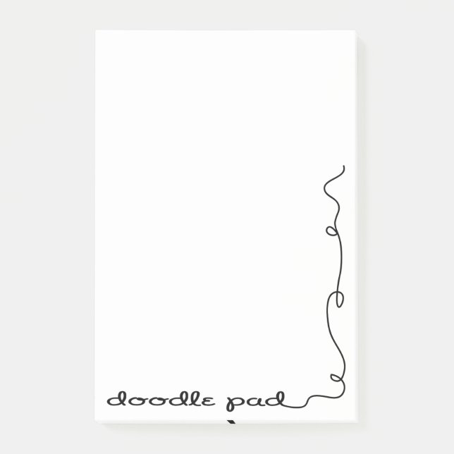 Notas Post-it® Almohadilla de Doodle (Anverso)