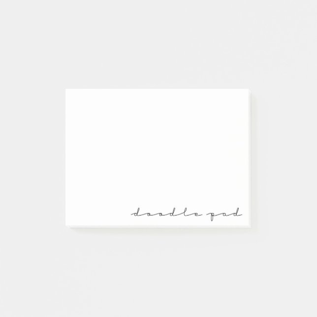 Notas Post-it® Almohadilla de Doodle (Anverso)