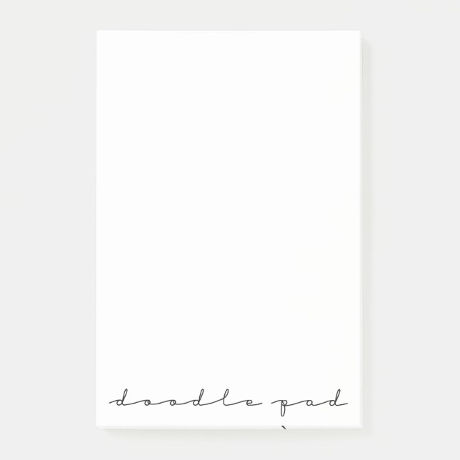 Notas Post-it® Almohadilla de Doodle (Anverso)