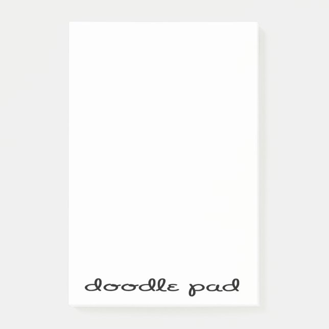 Notas Post-it® Almohadilla de Doodle (Anverso)
