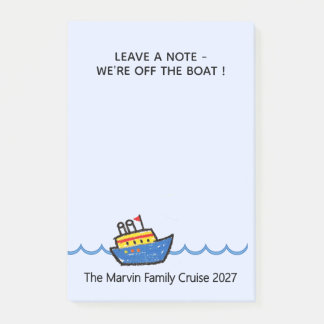 Notas Post-it® Almohadilla de mensajes de crucero