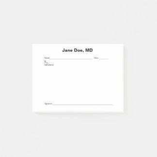 Notas Post-it® almohadilla para recetas de chiste