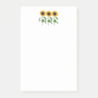 Notas Post-it® Almohadilla postiza girasol
