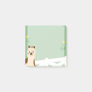 Notas Post-it® Alpaca Eating Dandelions Sticky anota