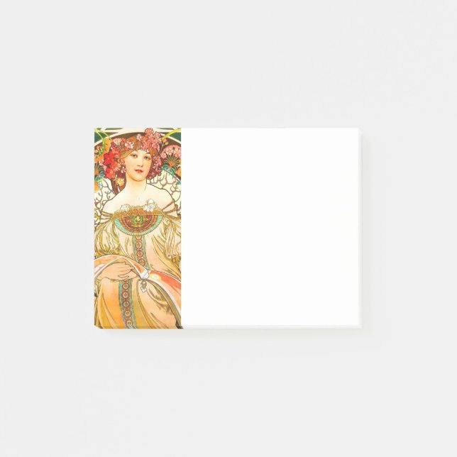 Notas Post-it® Alphonse Mucha Art Nouveau Daydream (Anverso)
