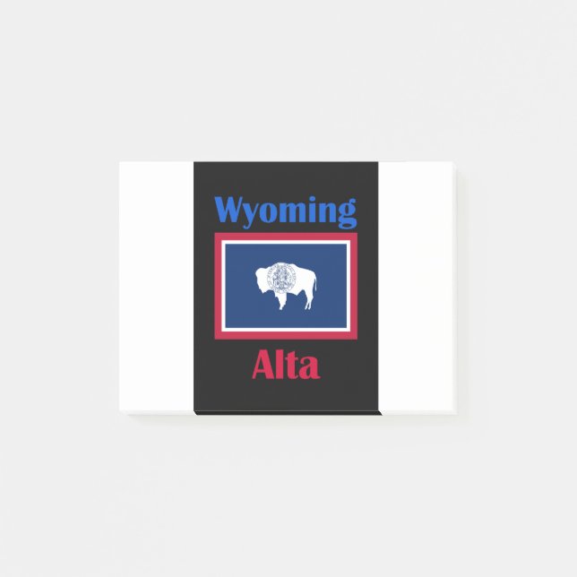 Notas Post-it® Alta Wyoming (Anverso)