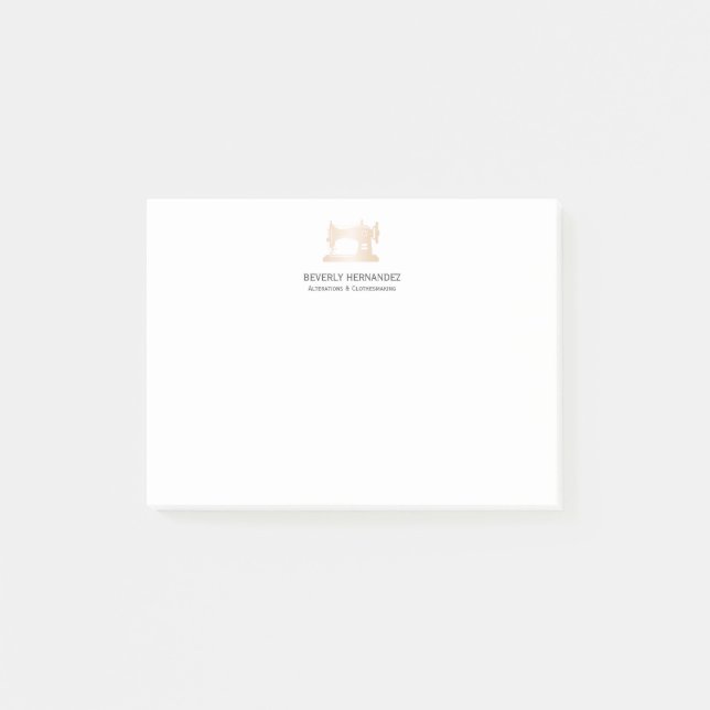 Notas Post-it® Alteración de la costura de la máquina de coser de (Anverso)