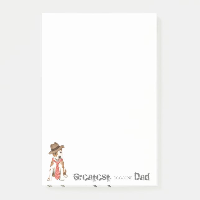 Notas Post-it® Am Staff Dad (Anverso)