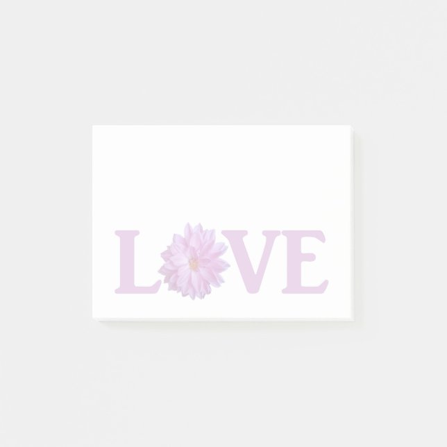Notas Post-it® Ama Dahlia Lavanda (Anverso)