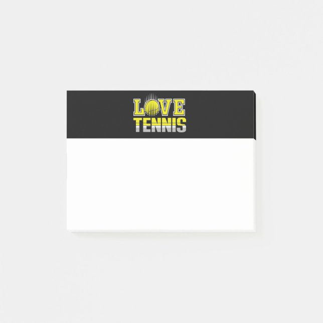 Notas Post-it® Ama el tenis  (Anverso)
