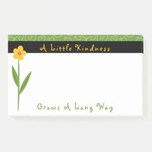 Notas Post-it® Amabilidad aumenta las flores Inspiradoras 10 X 6