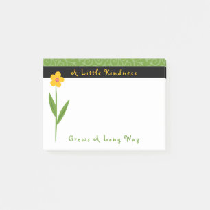 Notas Post-it® Amabilidad aumenta las flores Inspiradoras 4 X 3