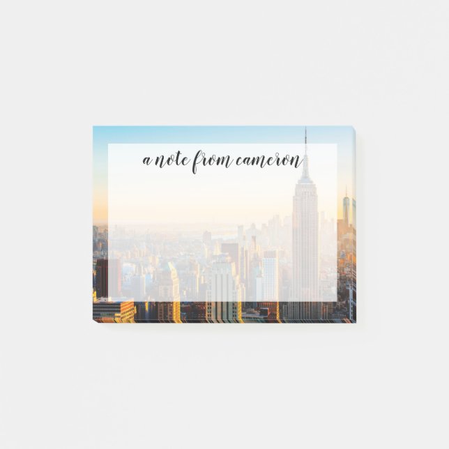 Notas Post-it® Amanecer sobre Nueva York (Anverso)