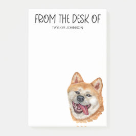 Notas Post-it® Amante de Akita Inu