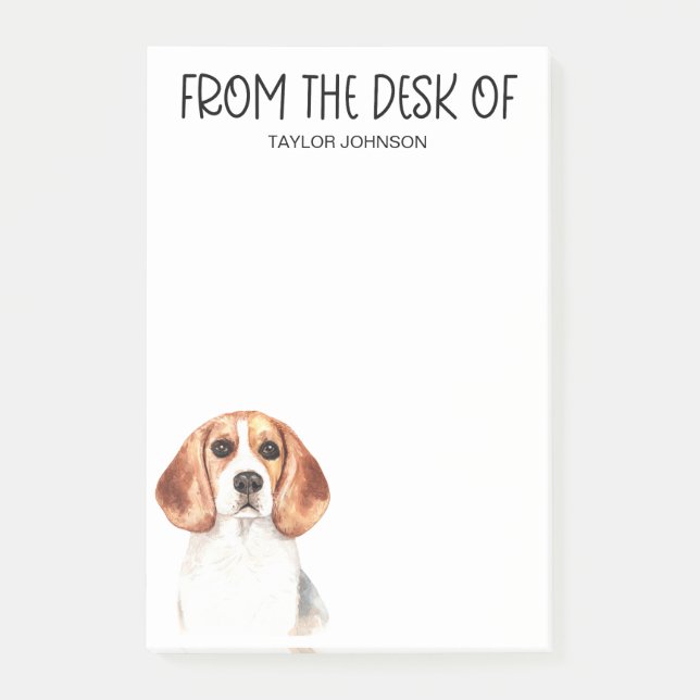 Notas Post-it® Amante de Beagle (Anverso)