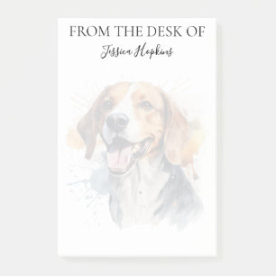 Notas Post-it® Amante de Beagle Perro Monogramado