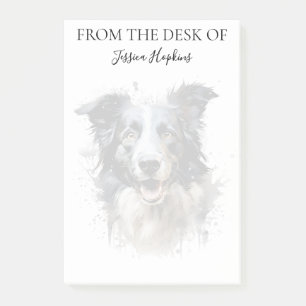 Notas Post-it® Amante de Border Collie Perro Monogramado