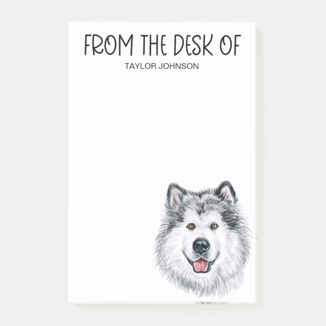 Notas Post-it® Amante de Malamute (Anverso)