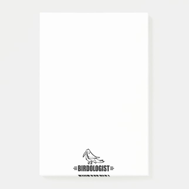 Notas Post-it® Amante de pájaros divertido (Anverso)