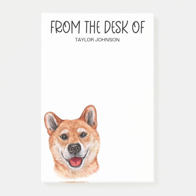 Notas Post-it® Amante de Shiba Inu (Anverso)
