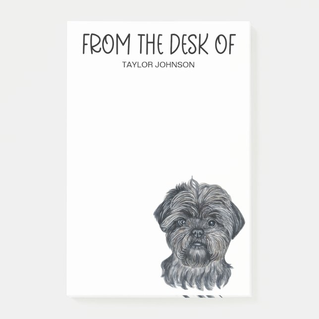 Notas Post-it® Amante del Affenpinscher  (Anverso)