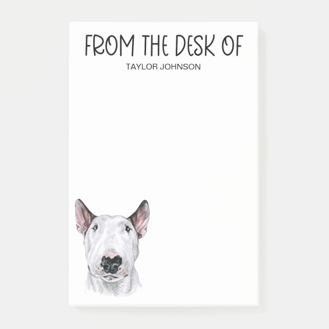 Notas Post-it® Amante del Bull Terrier (Anverso)
