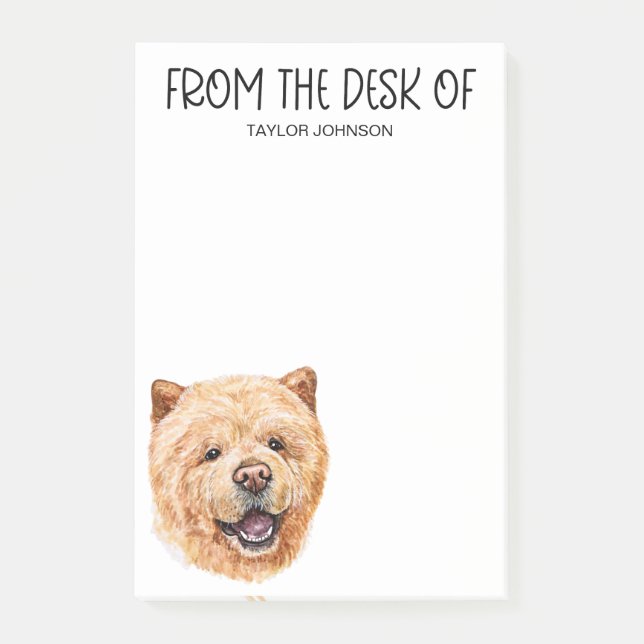 Notas Post-it® Amante del Chow Chow (Anverso)