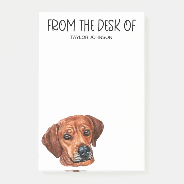 Notas Post-it® Amante del Ridgeback Rodesiano (Anverso)