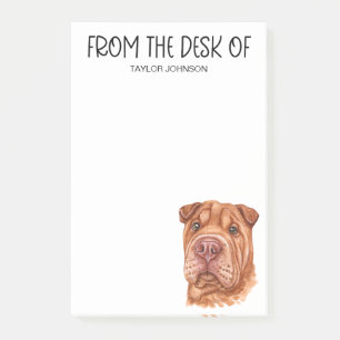 Notas Post-it® Amante del Shar Pei
