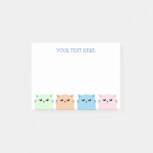 Notas Post-it® Amantes de gatos personalizados