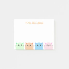 Notas Post-it® Amantes de gatos personalizados