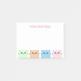 Notas Post-it® Amantes de gatos personalizados