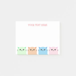 Notas Post-it® Amantes de gatos personalizados