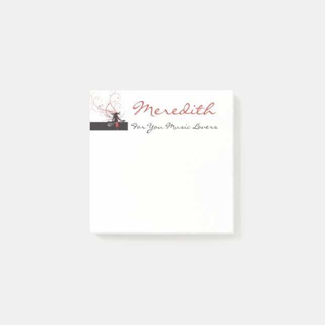 Notas Post-it® Amantes de la música (Anverso)