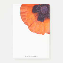 Notas Post-it® Amapola Naranja Roja Personalizada