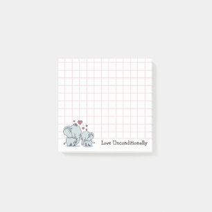 Notas Post-it® Amar Incondicionalmente Elefantes