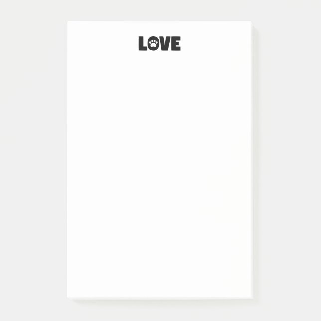 Notas Post-it® Amar la impresión de la página (Anverso)