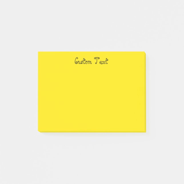 Notas Post-it® Amarillo brillante de encargo (Anverso)