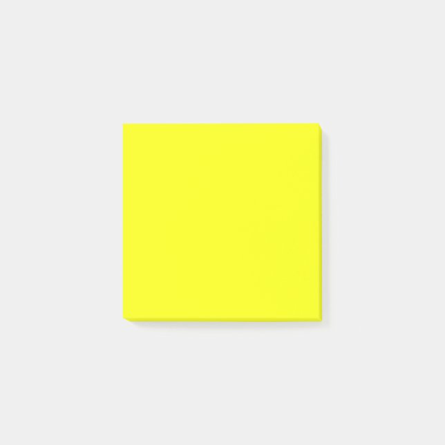 Notas Post-it® Amarillo Brillante Plano  (Anverso)