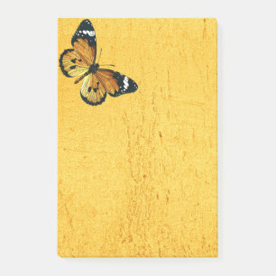 Notas Post-it® Amarillo de la mariposa