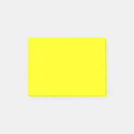 Notas Post-it® Amarillo Neón Color Sólido