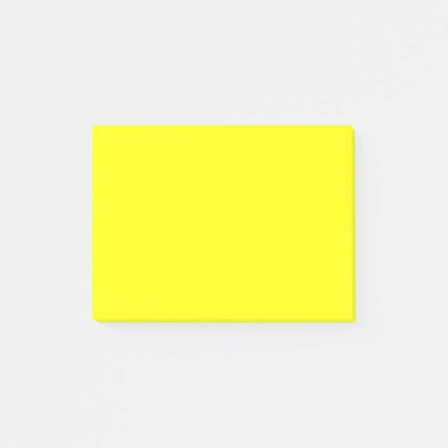 Notas Post-it® Amarillo Neón Color Sólido (Anverso)