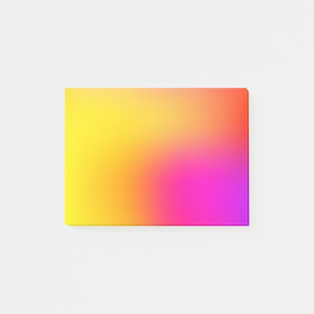 Notas Post-it® Amarillo neón y rosa (Anverso)