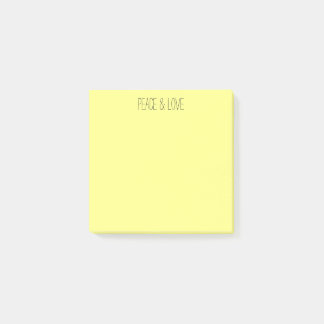 Notas Post-it® amarillo pastel