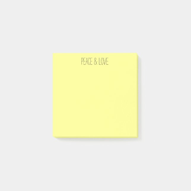 Notas Post-it® amarillo pastel (Anverso)
