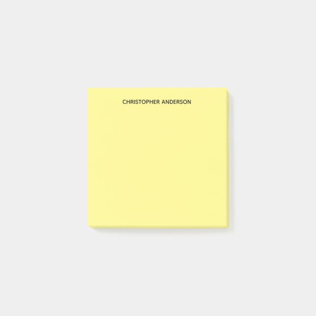 Notas Post-it® Amarillo personalizado (Anverso)