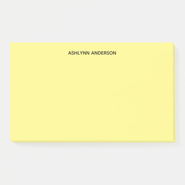 Notas Post-it® Amarillo personalizado (Anverso)