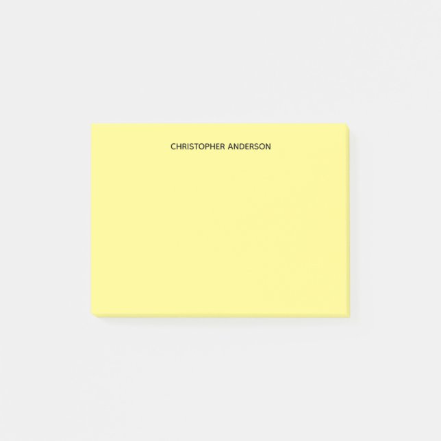 Notas Post-it® Amarillo personalizado (Anverso)